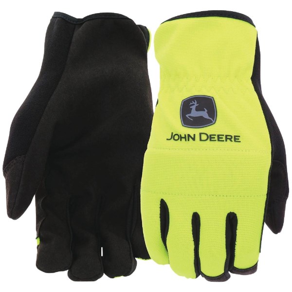 John Deere Men’s Large Synthetic Leather Hi-Vis Work Glove