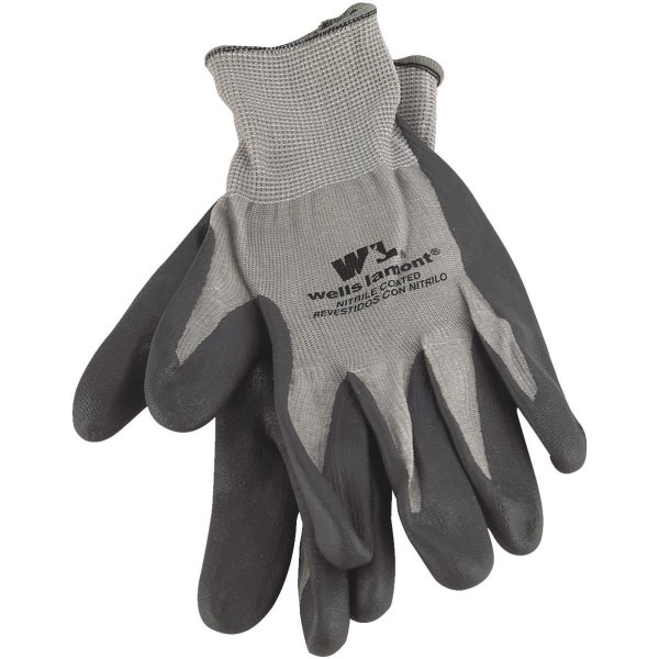 Wells Lamont Men’s Large Fine Gauge Knit Nitrile Coated Glove