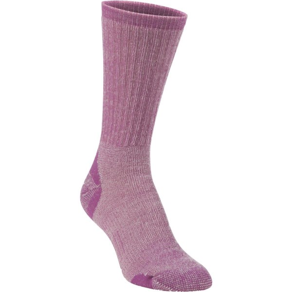 Hiwassee Trading Company Women’s Medium Lavender Medium Weight Hiking Crew Sock