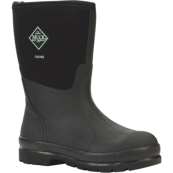 Muck Chore Mid Men’s Size 10 Black Rubber Work Boot