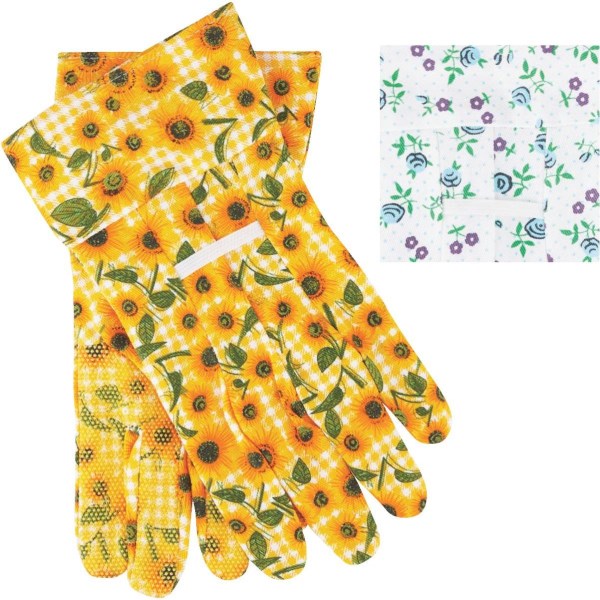 Best Garden Women’s 1 Size Fits All Canvas Garden Glove with Gauntlet Cuff