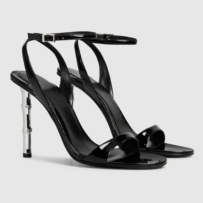 Sexy stiletto high heels over 8cm bamboo heels rubber sole single strap open toe sandals