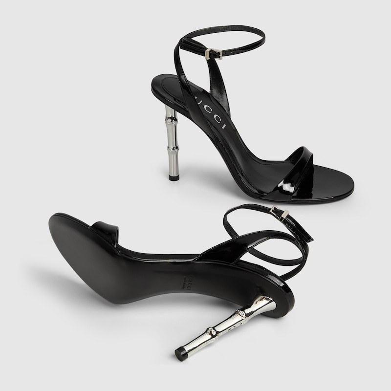 Sexy stiletto high heels over 8cm bamboo heels rubber sole single strap open toe sandals