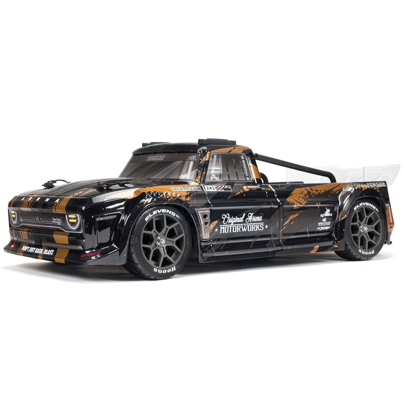 ARRMA 1/8 INFRACTION 3S 4X4 RTR Brushless All-Road Street Bash, Black/Gold