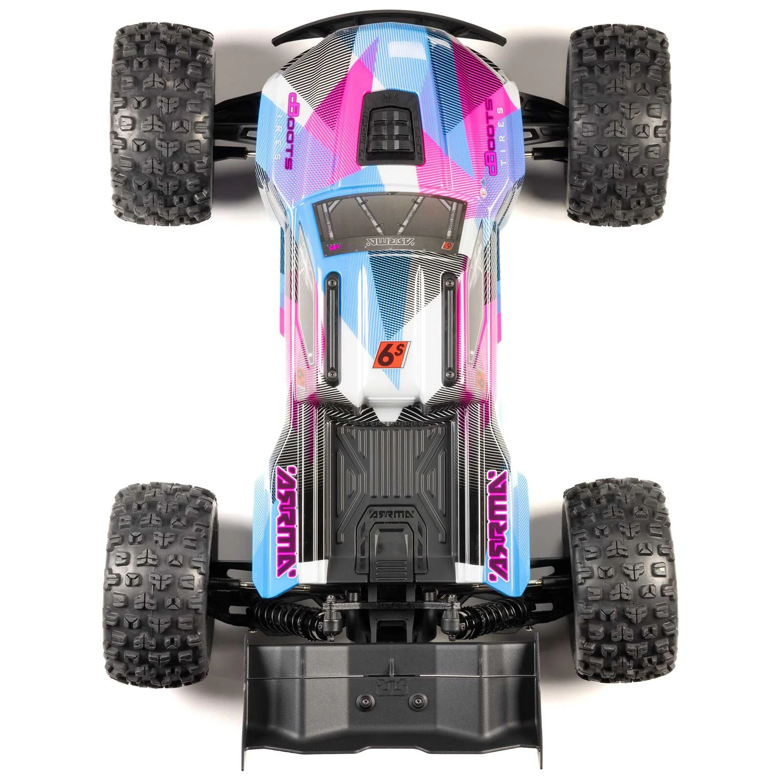 ARRMA 1/8 KRATON 6S 4X4 RTR Brushless Speed Truck, Blue/Pink