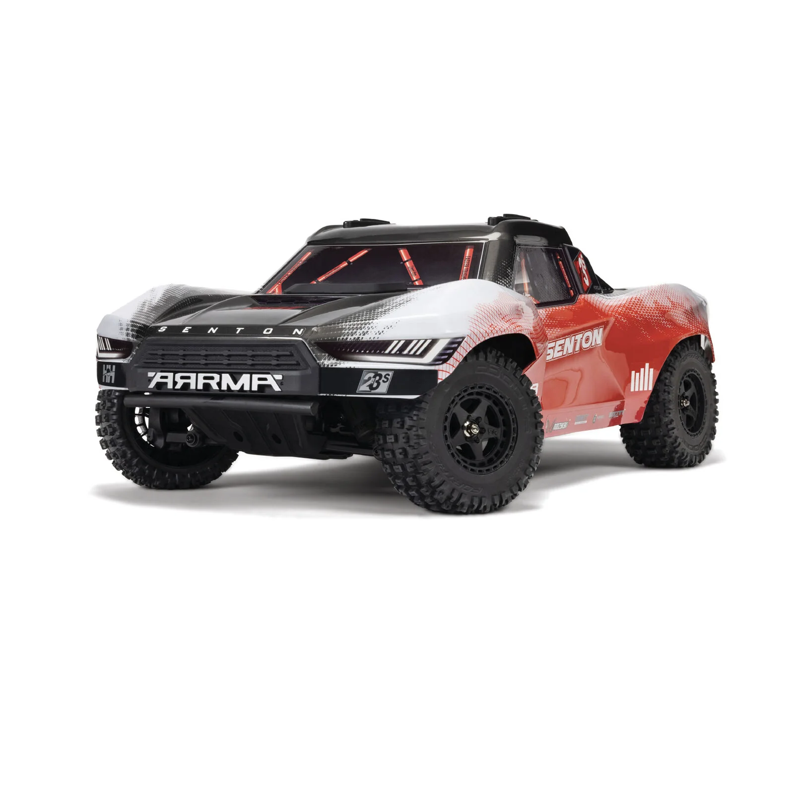 ARRMA 1/10 SENTON 223S BLX Brushless 4X4 Short Course Truck RTR with DSC, Red