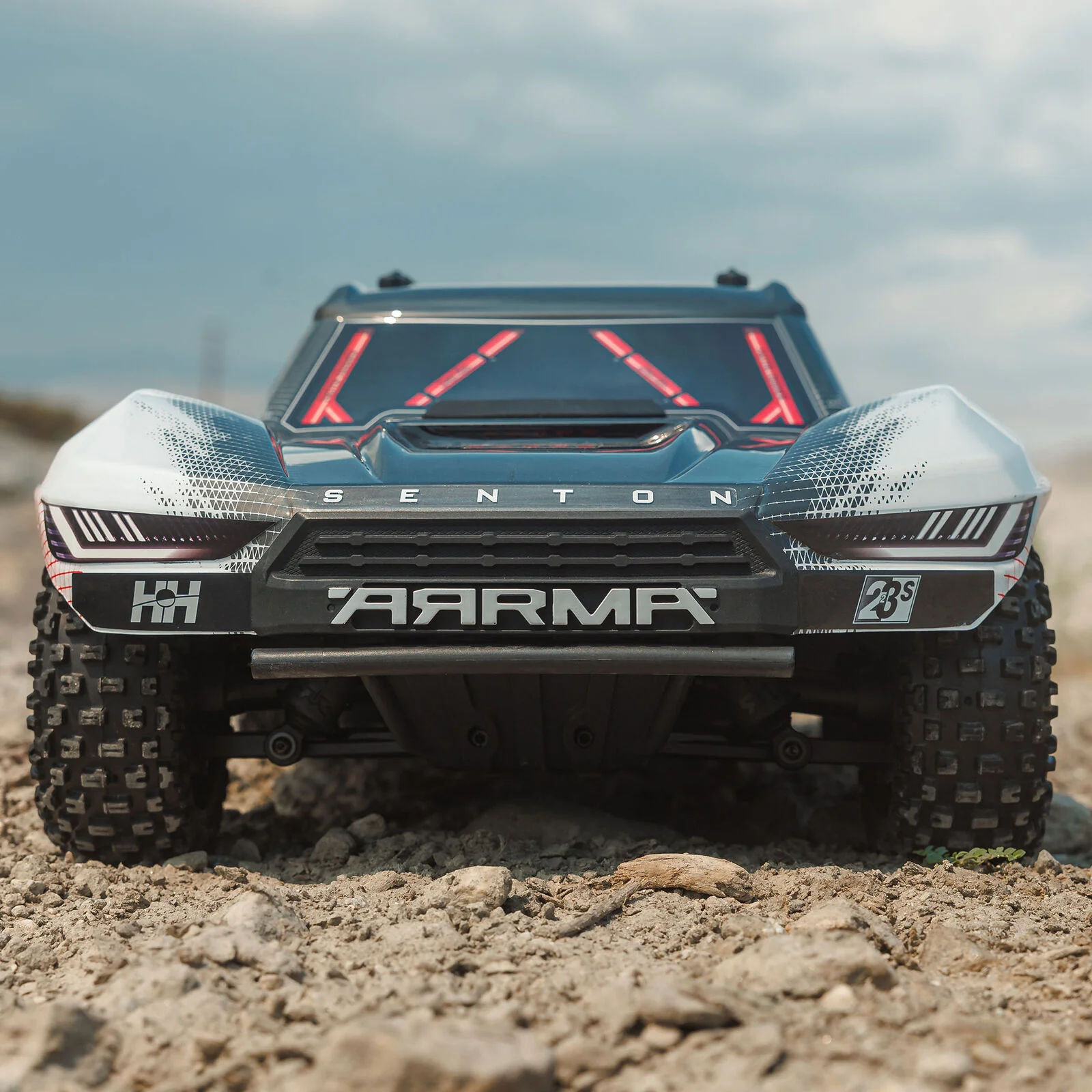 ARRMA 1/10 SENTON 223S BLX Brushless 4X4 Short Course Truck RTR with DSC, Red