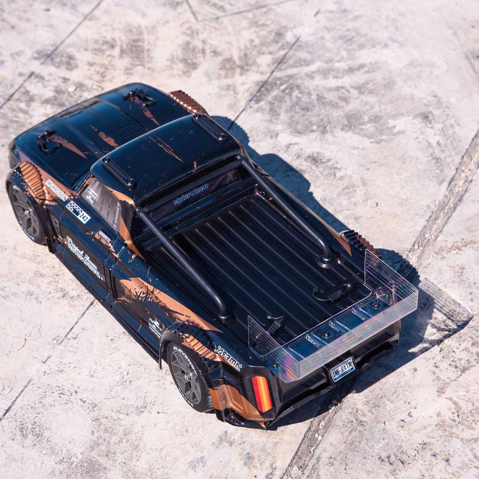 ARRMA 1/8 INFRACTION 3S 4X4 RTR Brushless All-Road Street Bash, Black/Gold