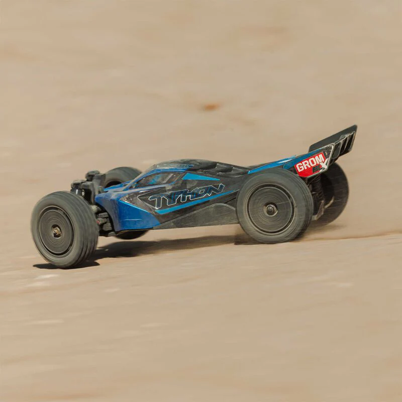 ARRMA TYPHON GROM 223S BLX Brushless 4X4 Small Scale Buggy RTR with Battery & Charger, Blue