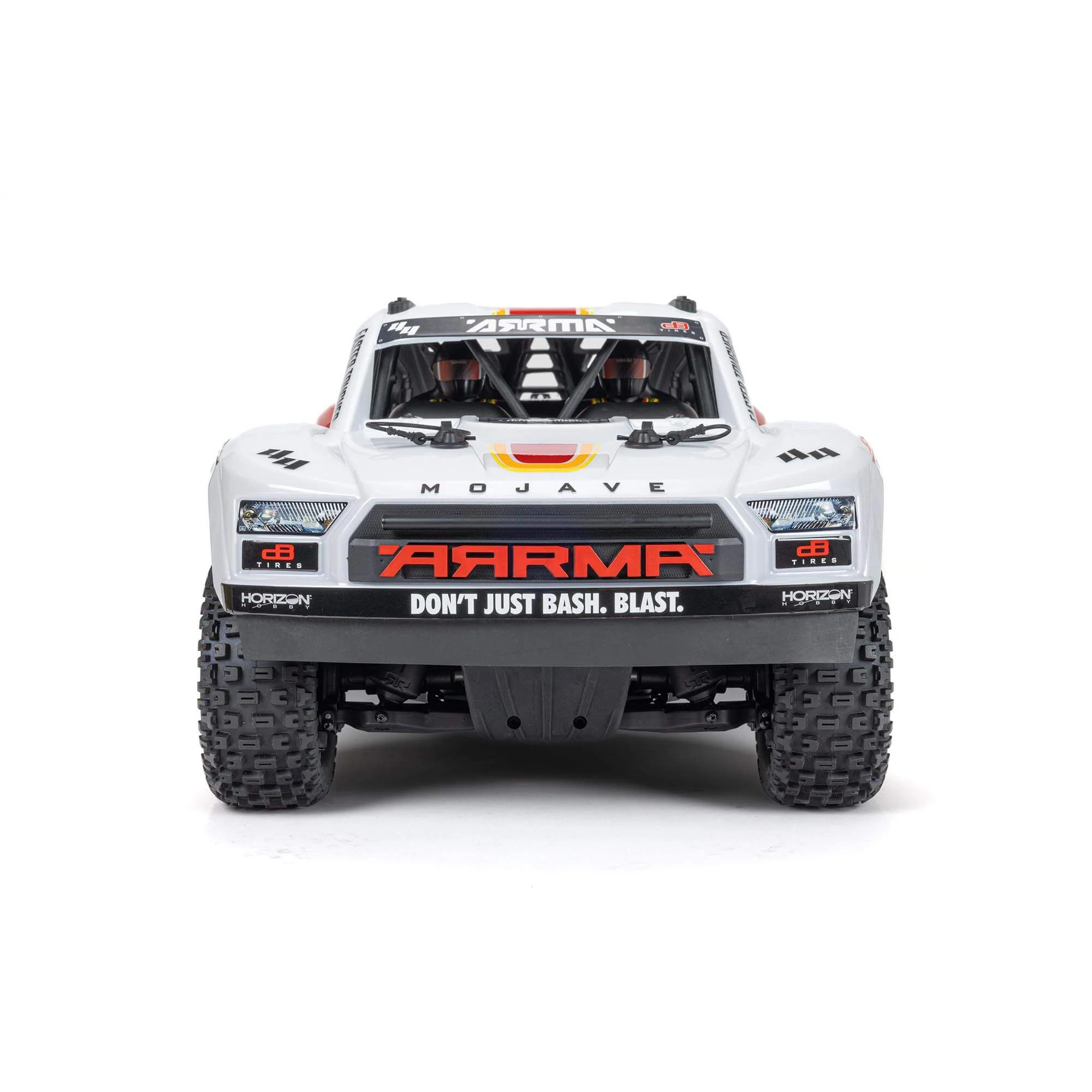 ARRMA MOJAVE 4X4 4S BLX 1/8th Scale Desert Trk White/Red