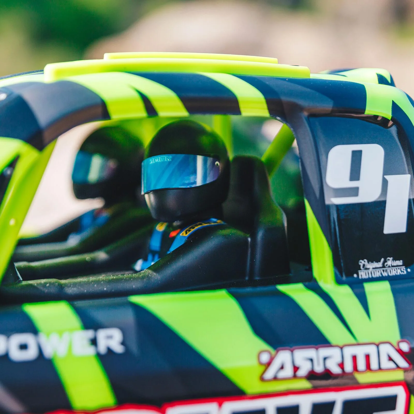 ARRMA 1/7 MOJAVE 6S V2 4WD BLX Desert Truck with Spektrum Firma RTR, Green/Black