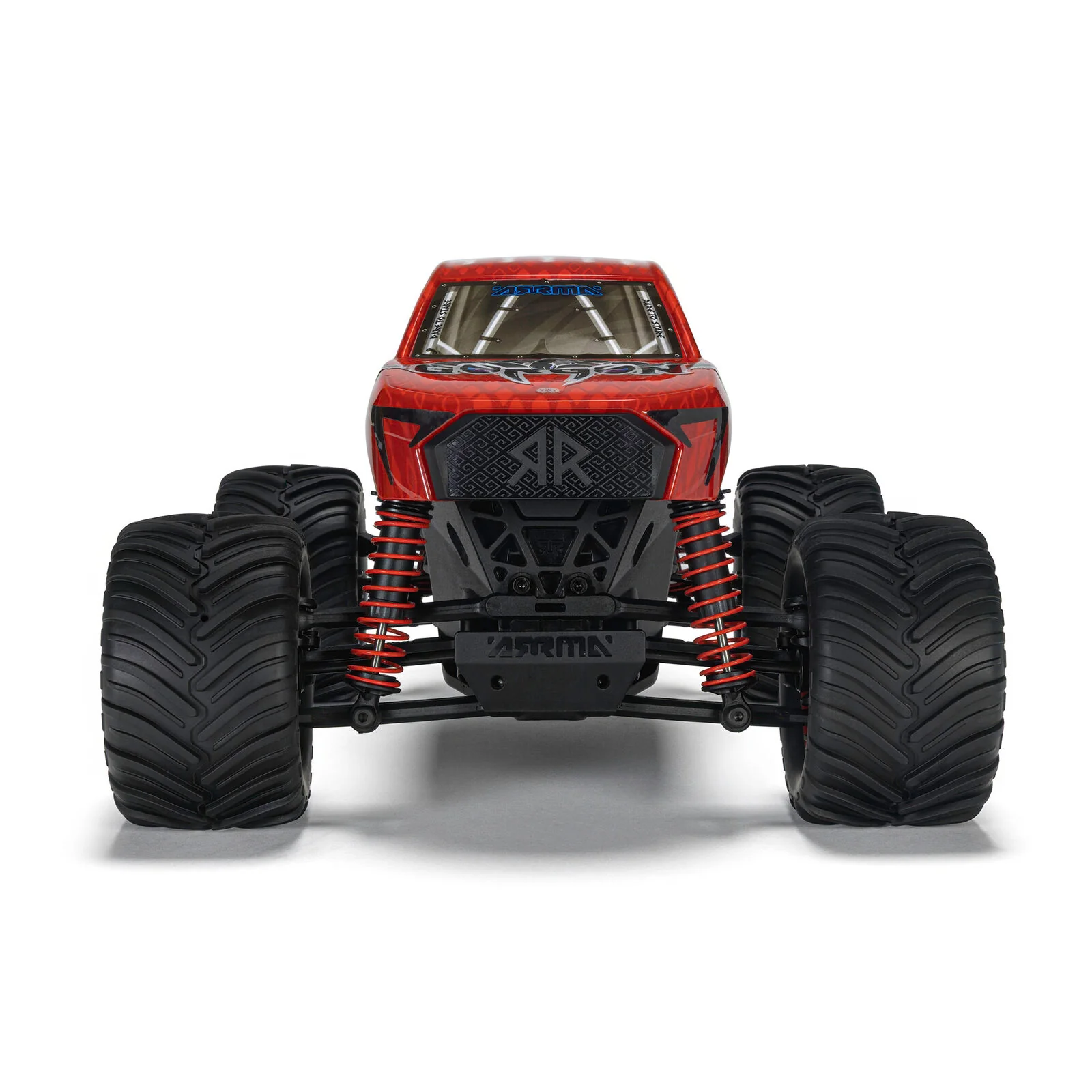 ARRMA 1/16 GORGON GROM 4X4 RTR Brushed Monster Truck, Red