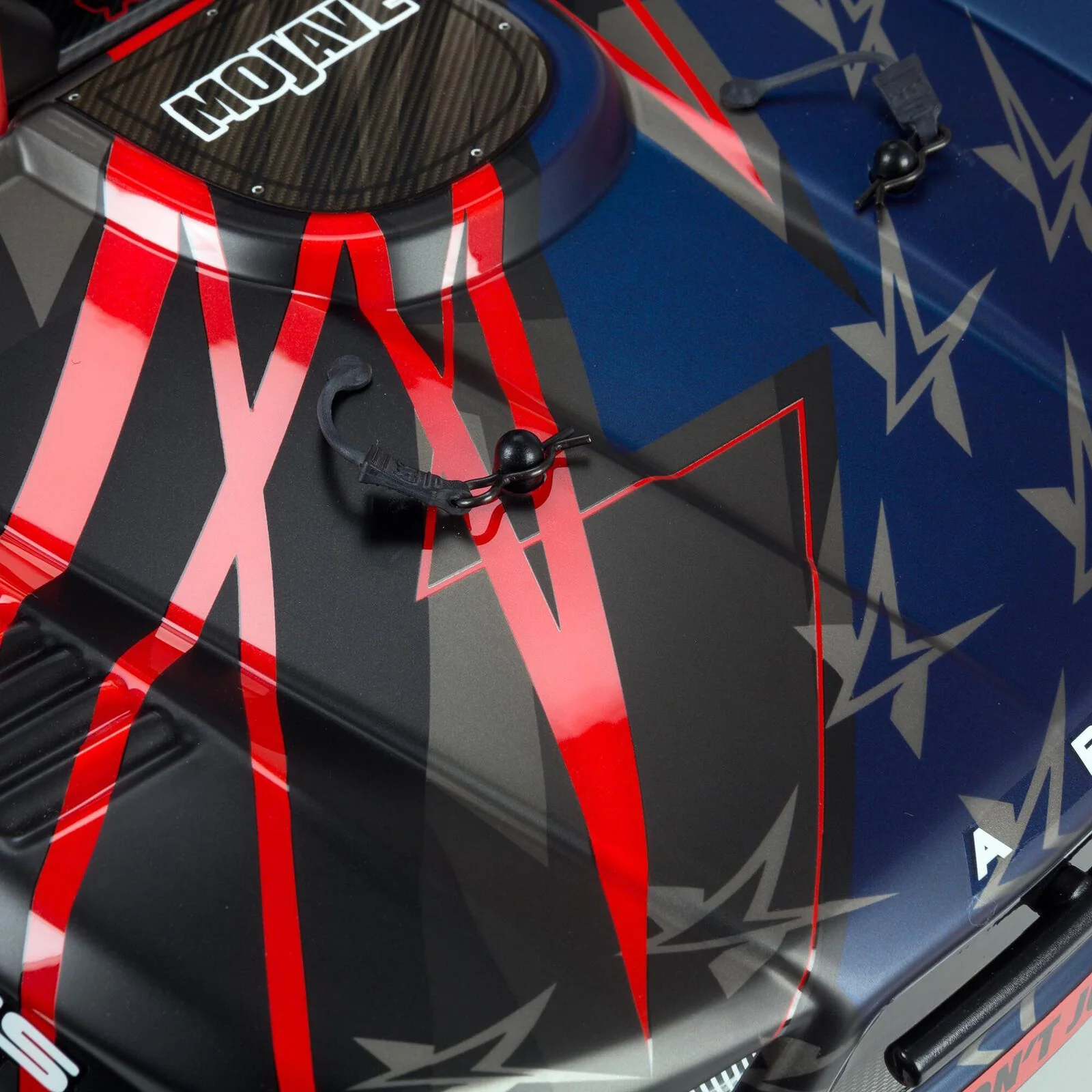 ARRMA 1/7 MOJAVE 6S V2 4WD BLX Desert Truck with Spektrum Firma RTR, Red/Black