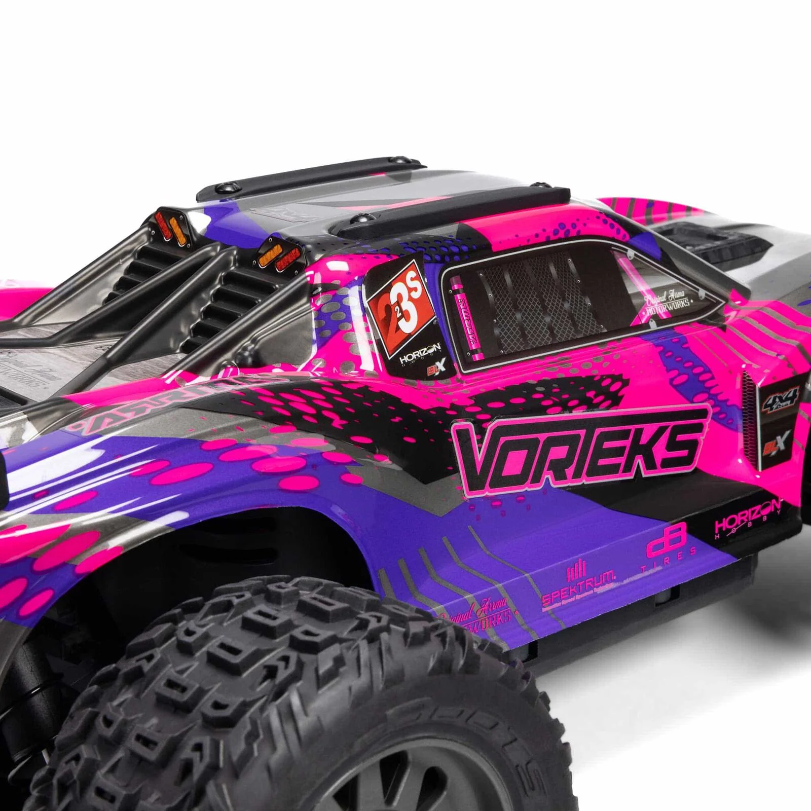 ARRMA 1/10 VORTEKS 223S DSC 4X4 RTR Brushless Stadium Truck, Purple