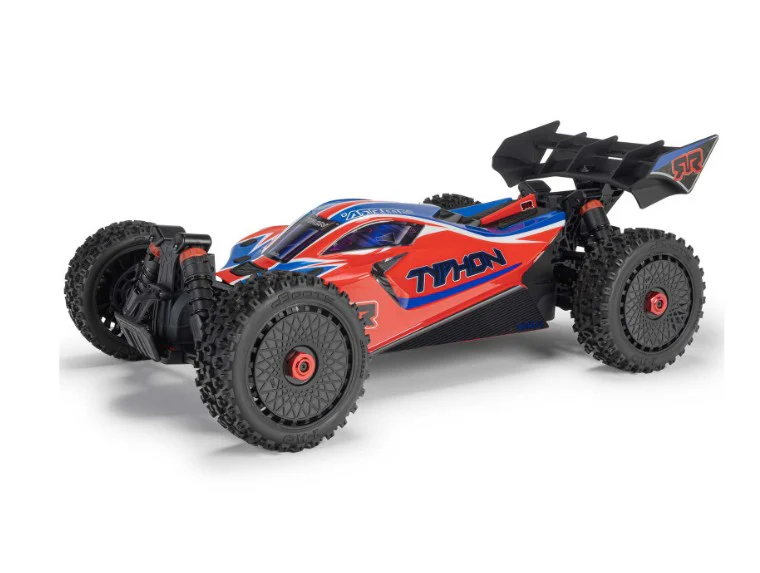 Arrma 1/8 TYPHON 4X4 RTR Brushed Buggy, Red