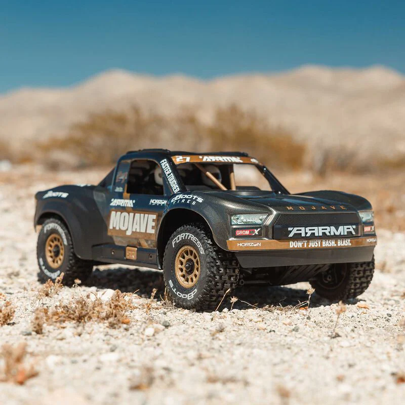 ARRMA Mojave Grom 223S BLX Brushless 4X4 Small Scale Desert Truck RTR, Black
