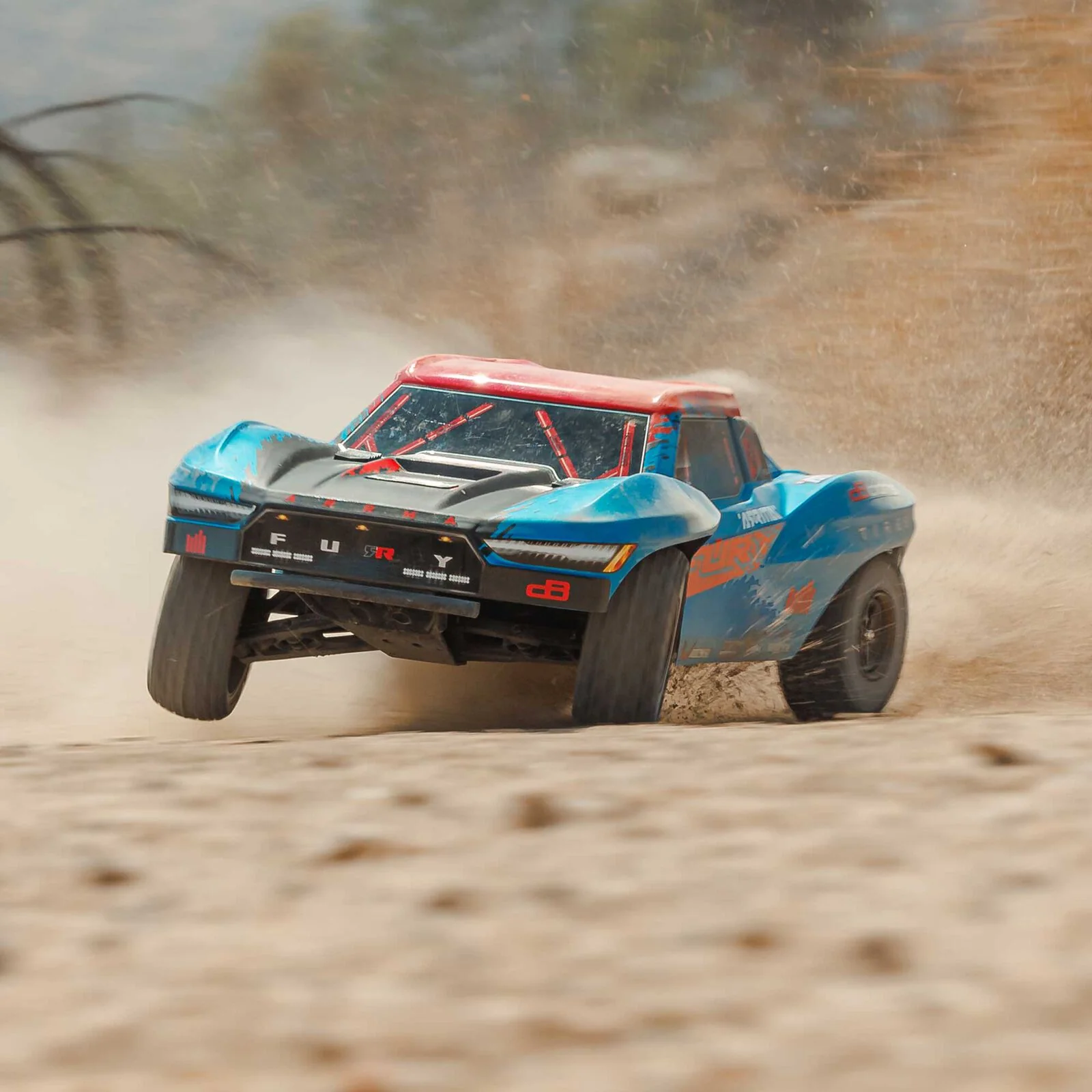 ARRMA 1/10 FURY 2wd 223S BLX Brushless Short Course Truck RTR with DSC, Blue