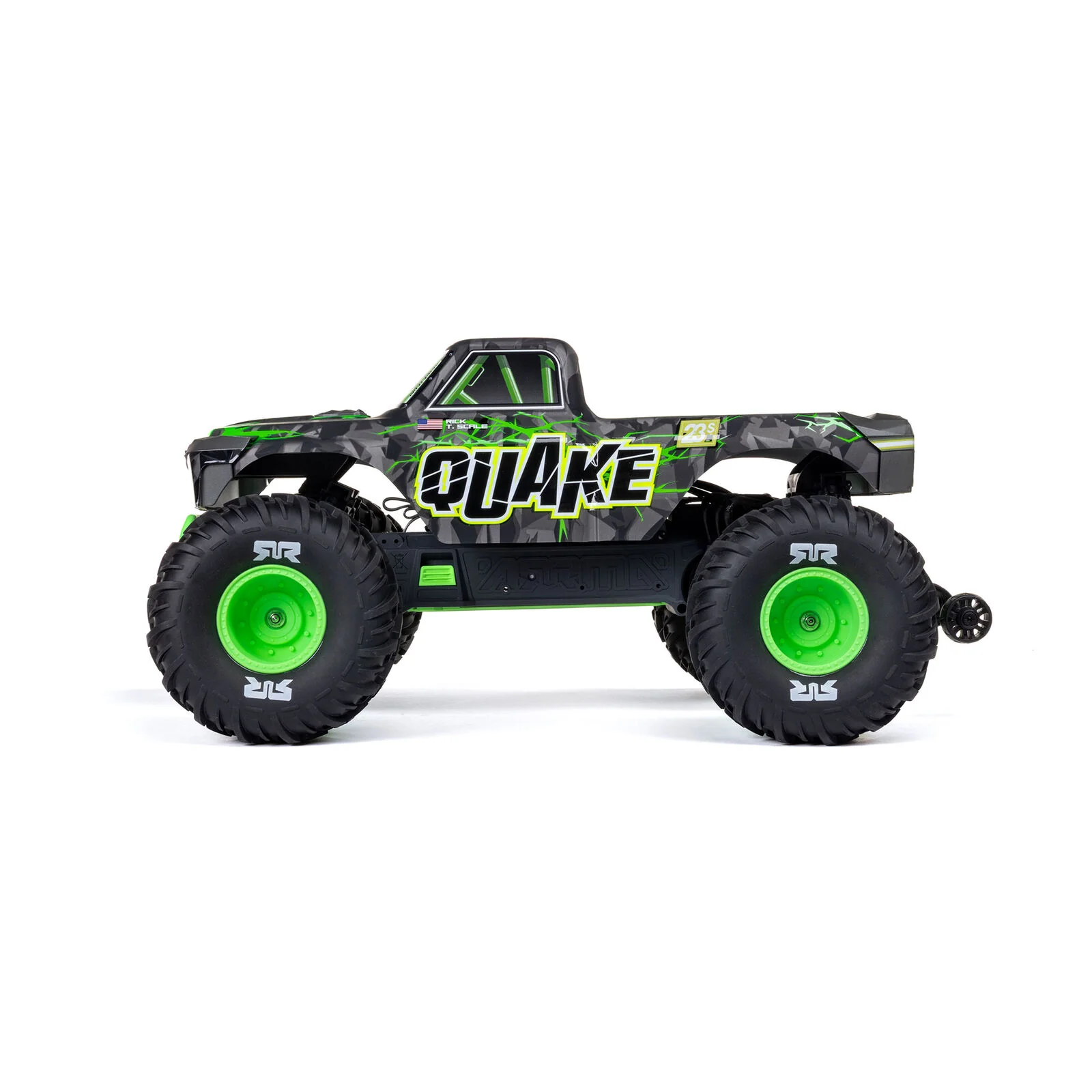 ARRMA 1/10 QUAKE 223S DSC 2WD RTR Brushless Monster Truck, Green