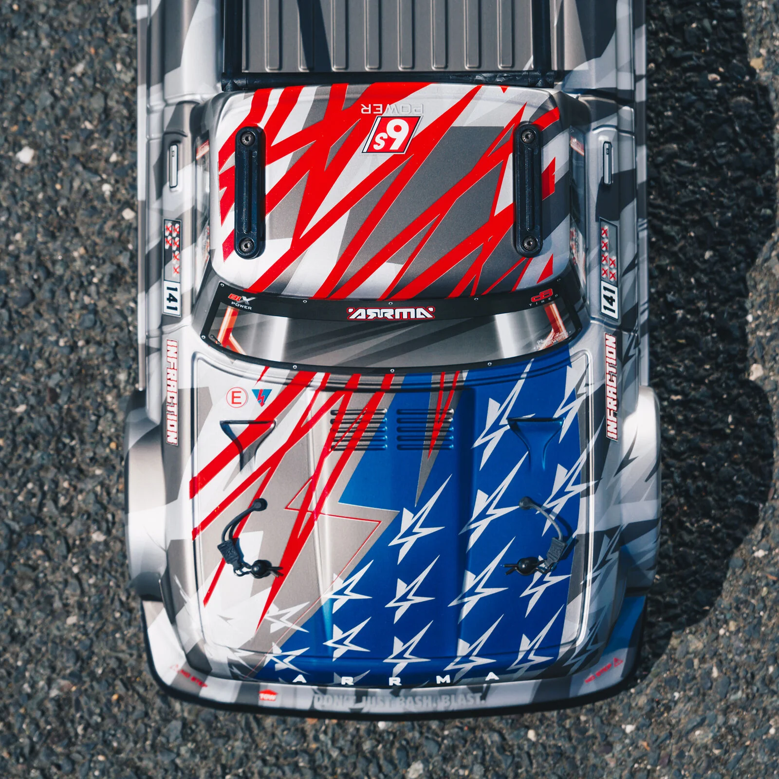 ARRMA 1/7 INFRACTION 6S BLX All-Road Truck RTR, Silver