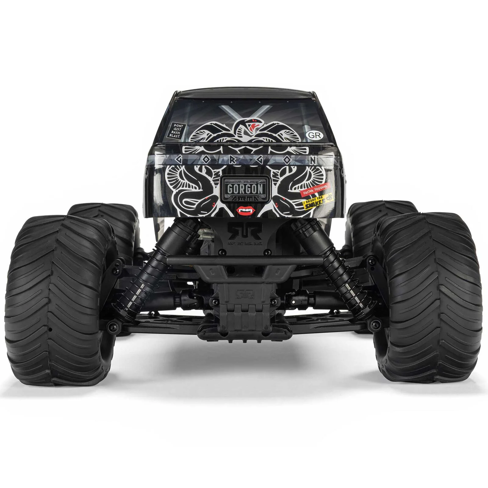 1/10 GORGON 2WD RTR Brushed Monster Truck (Battery & Charger Included), Gun Metal