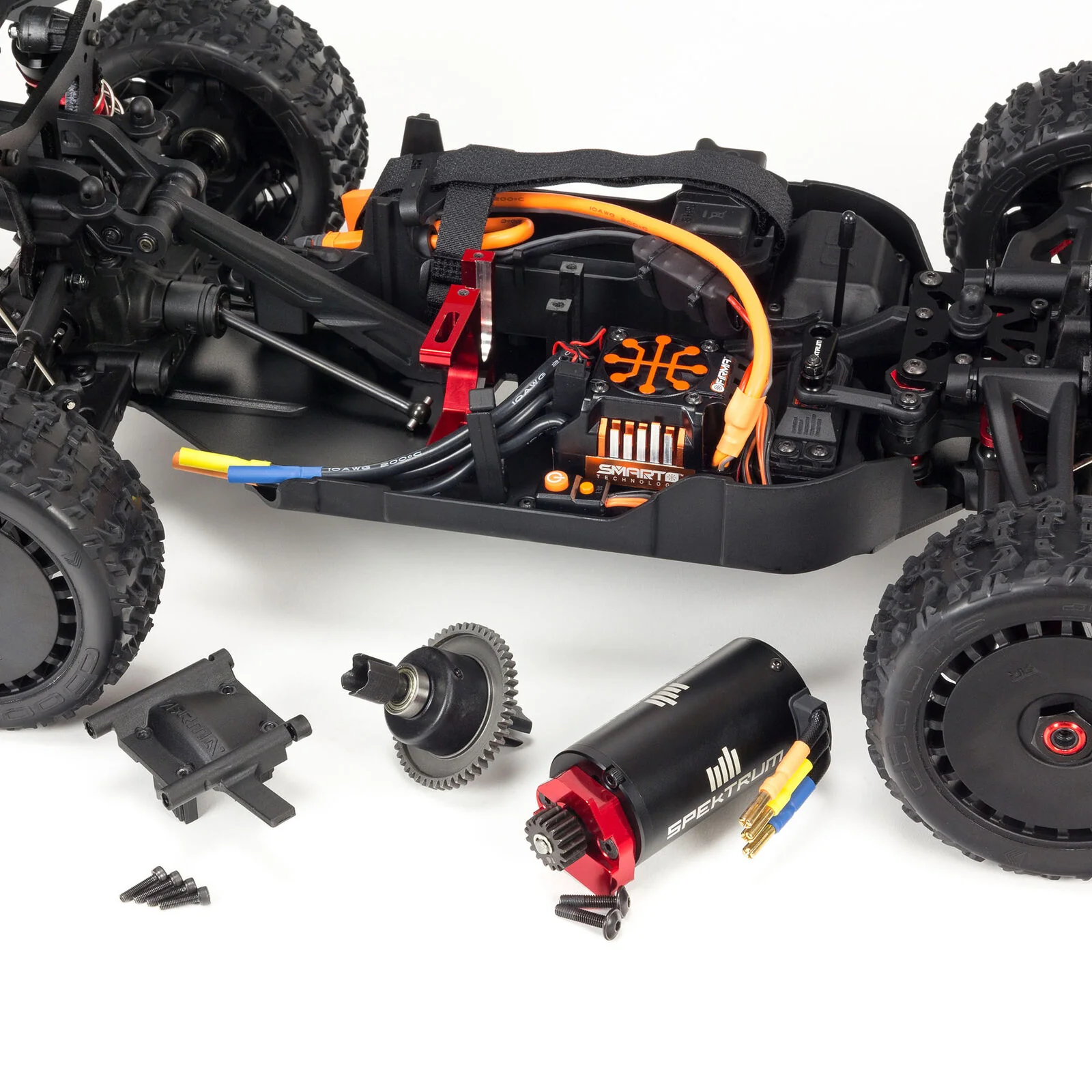 ARRMA 1/8 TYPHON 6S V5 4WD BLX Buggy with Spektrum Firma RTR, Black