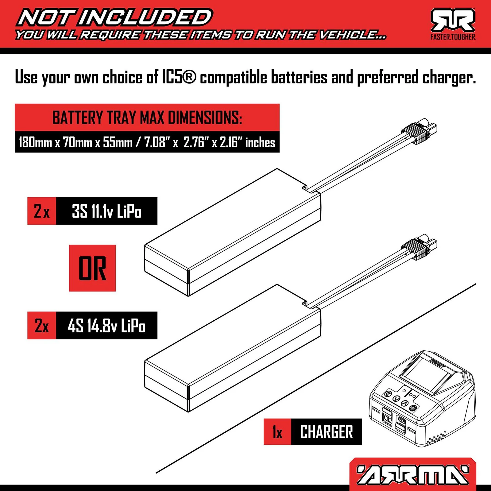 ARRMA 1/7 LIMITLESS 8S AVC 4X4 RTR Brushless Street Speed, White/Blue 120MPH