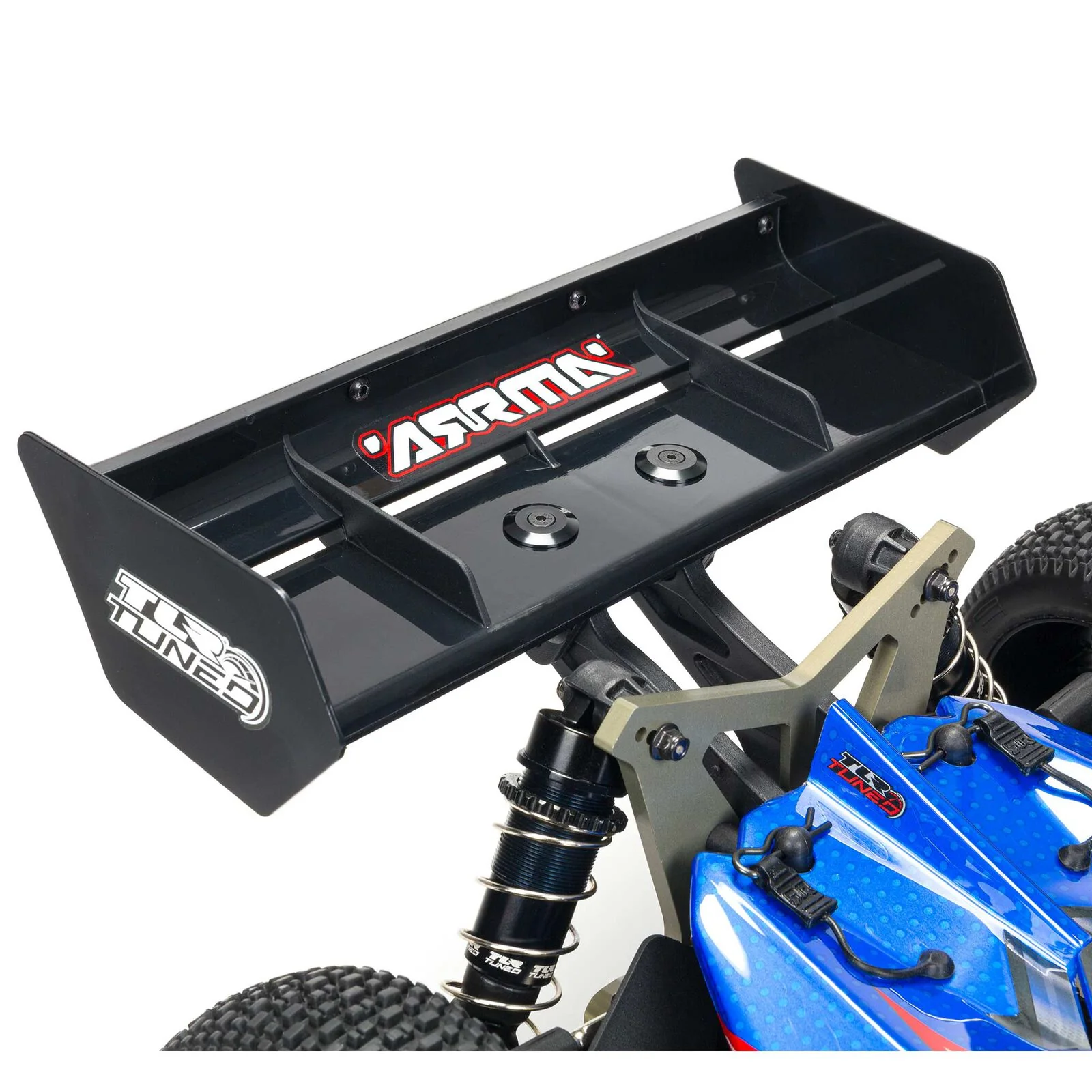 ARRMA 1/8 TLR Tuned TYPHON 6S 4WD BLX Buggy RTR, Red/Blue