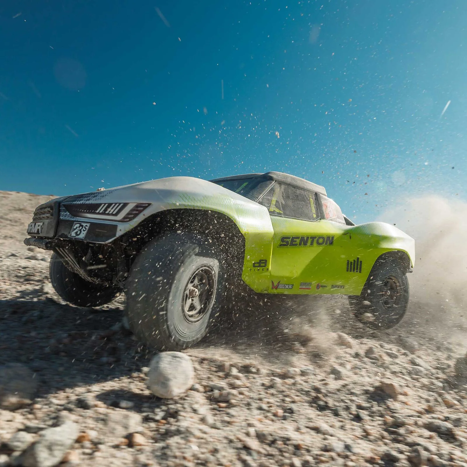 ARRMA 1/10 SENTON 223S BLX Brushless 4X4 Short Course Truck RTR with DSC, Yellow