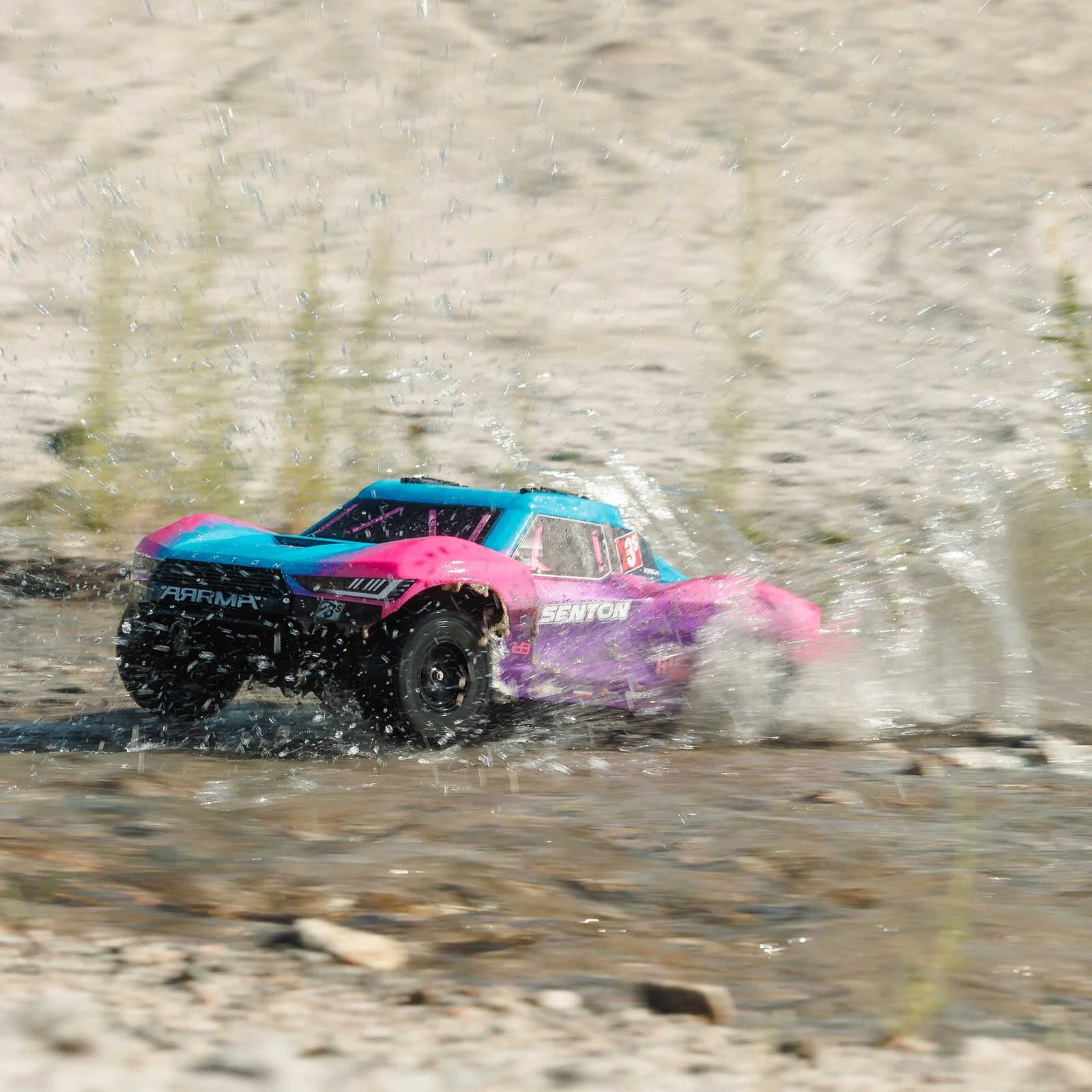 ARRMA 1/10 SENTON 223S BLX Brushless 4X4 Short Course Truck RTR with DSC, Blue