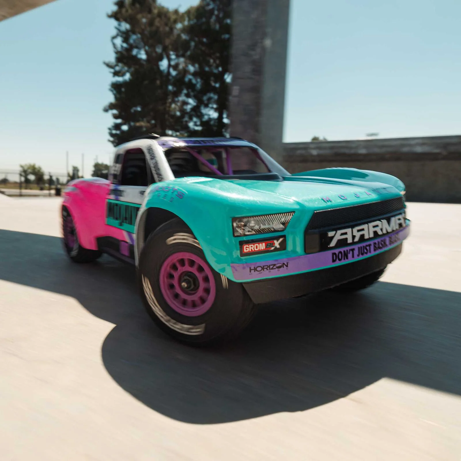 ARRMA MOJAVE GROM 223S BLX Brushless 4X4 Small Scale Desert Truck RTR with Battery & Charger, Teal