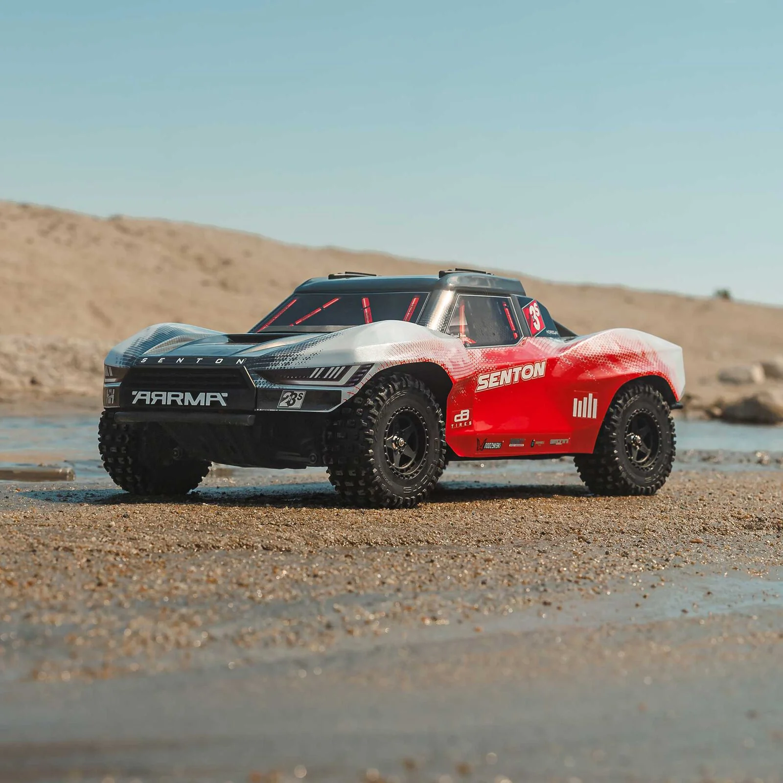 ARRMA 1/10 SENTON 223S BLX Brushless 4X4 Short Course Truck RTR with DSC, Red