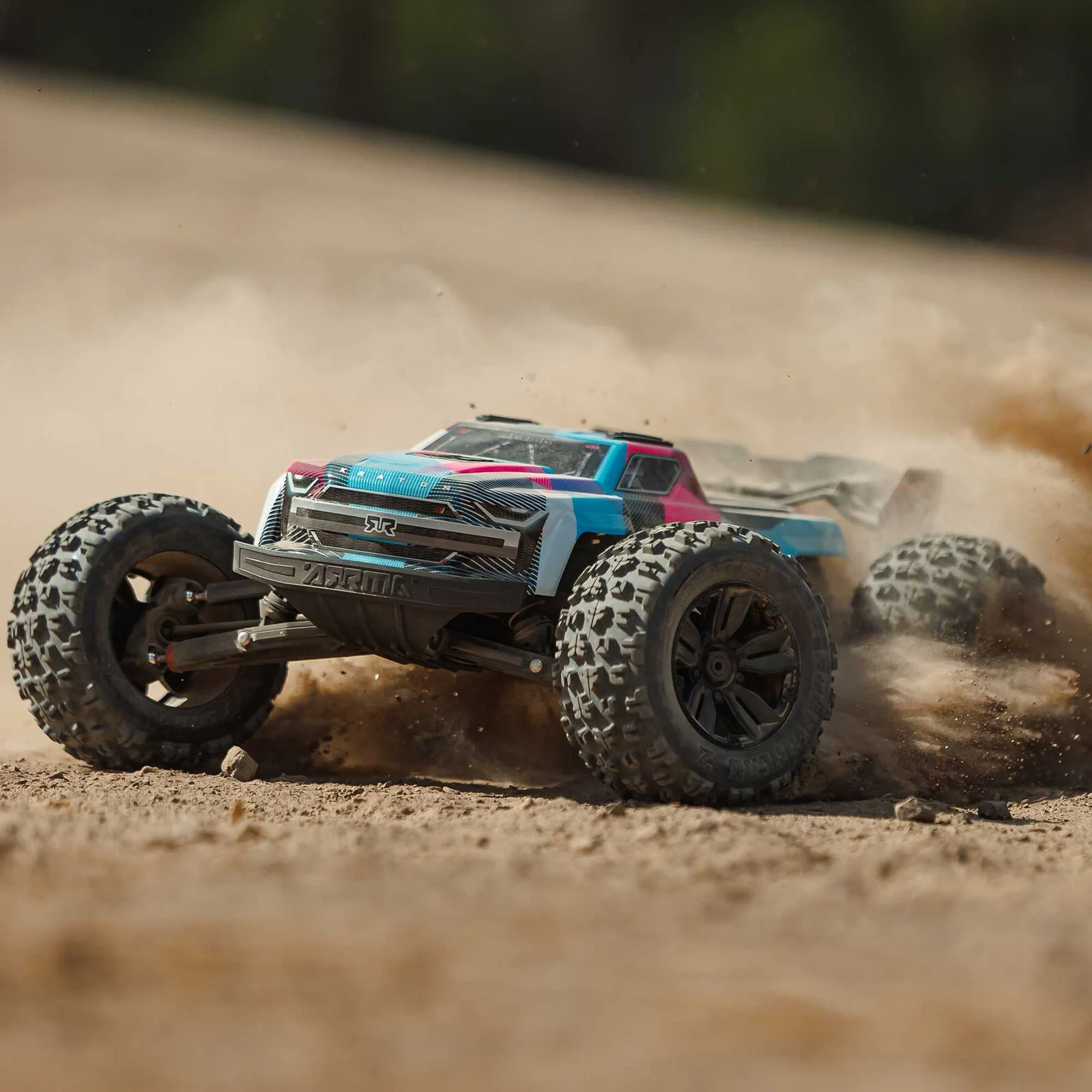 ARRMA 1/8 KRATON 6S 4X4 RTR Brushless Speed Truck, Blue/Pink