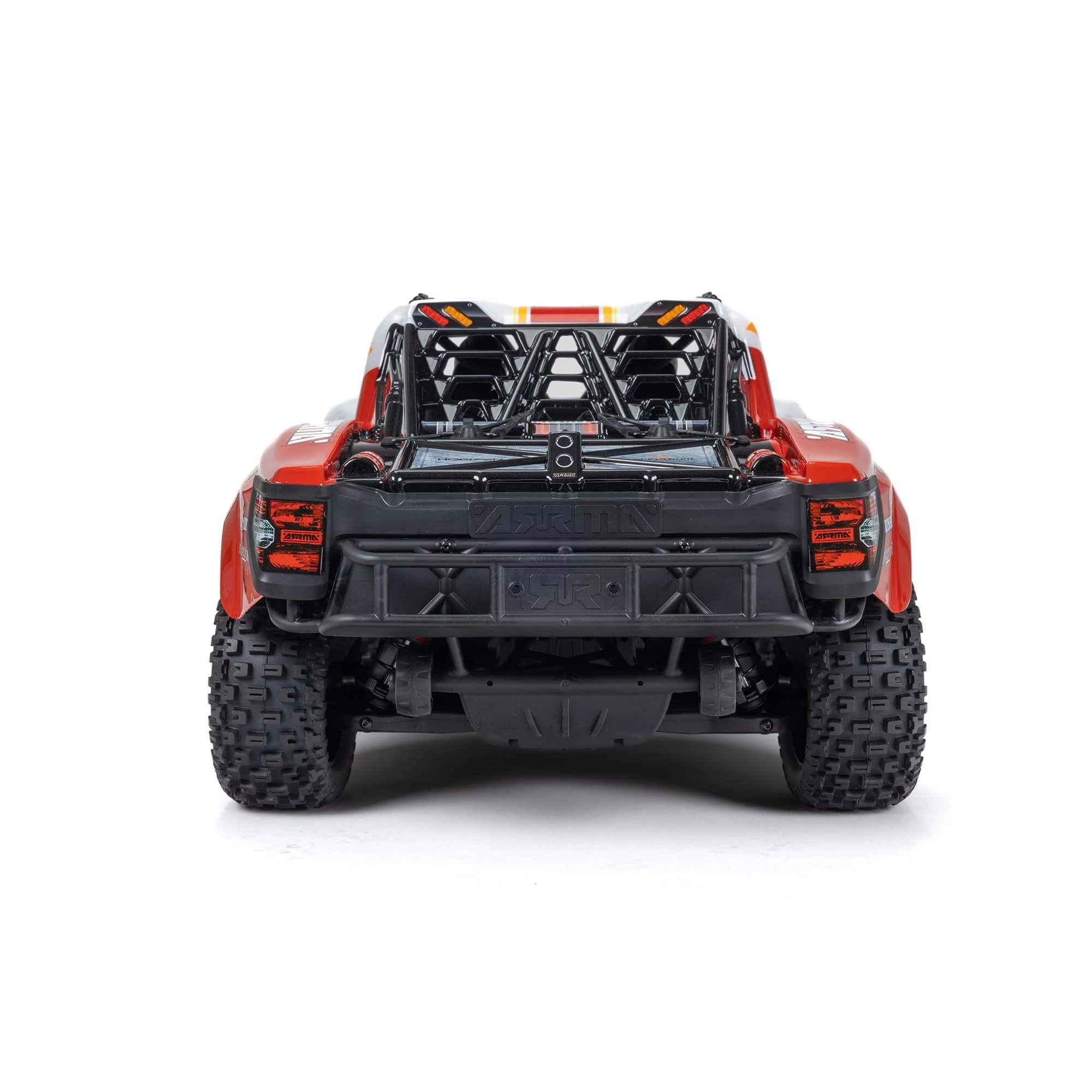 ARRMA MOJAVE 4X4 4S BLX 1/8th Scale Desert Trk White/Red