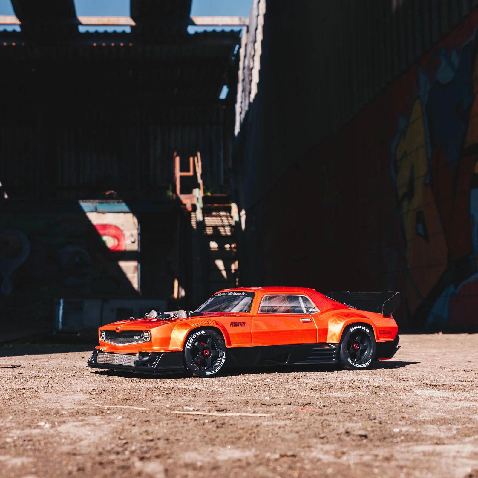 ARRMA 1/7 FELONY 6S BLX Street Bash All-Road Muscle Car RTR, Orange