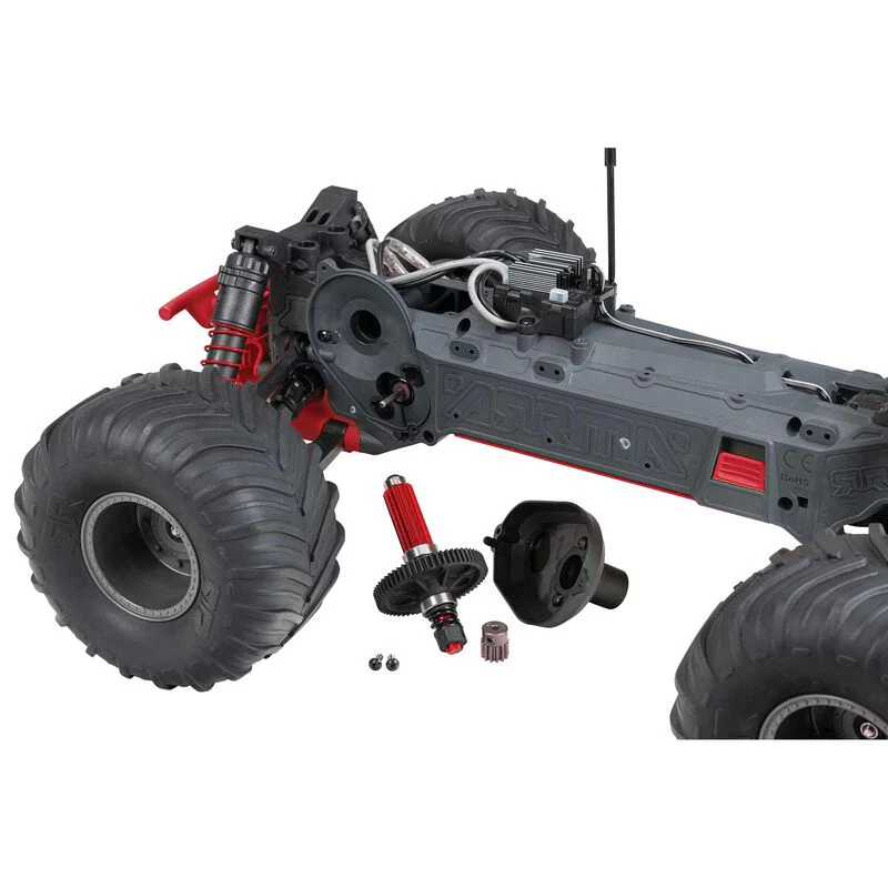 ARRMA GORGON 2wd MT 1/10 RTR Smart 3300 7C S120 USB Red