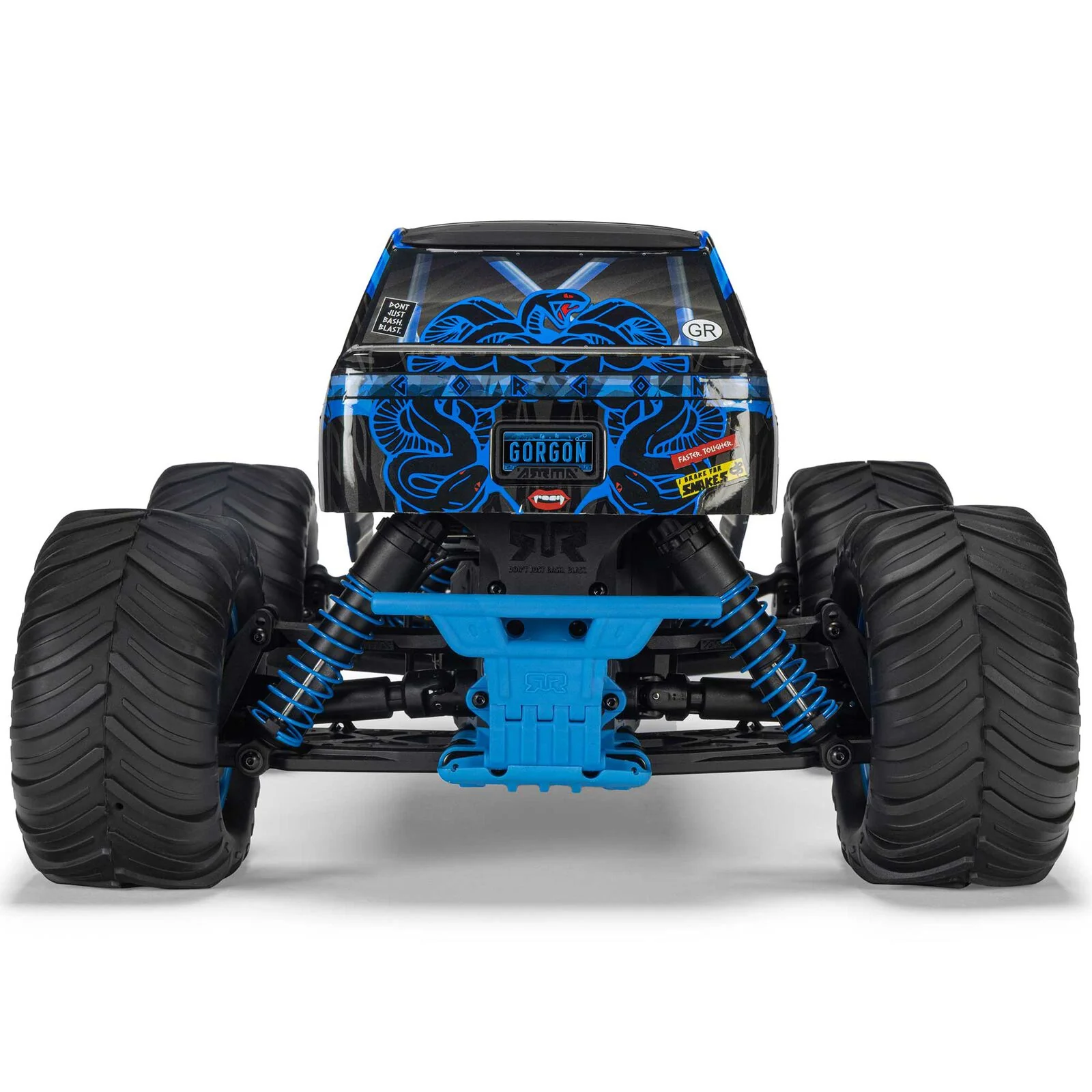 ARRMA 1/10 GORGON 2WD RTR Brushed Monster Truck (Battery & Charger Included), Blue