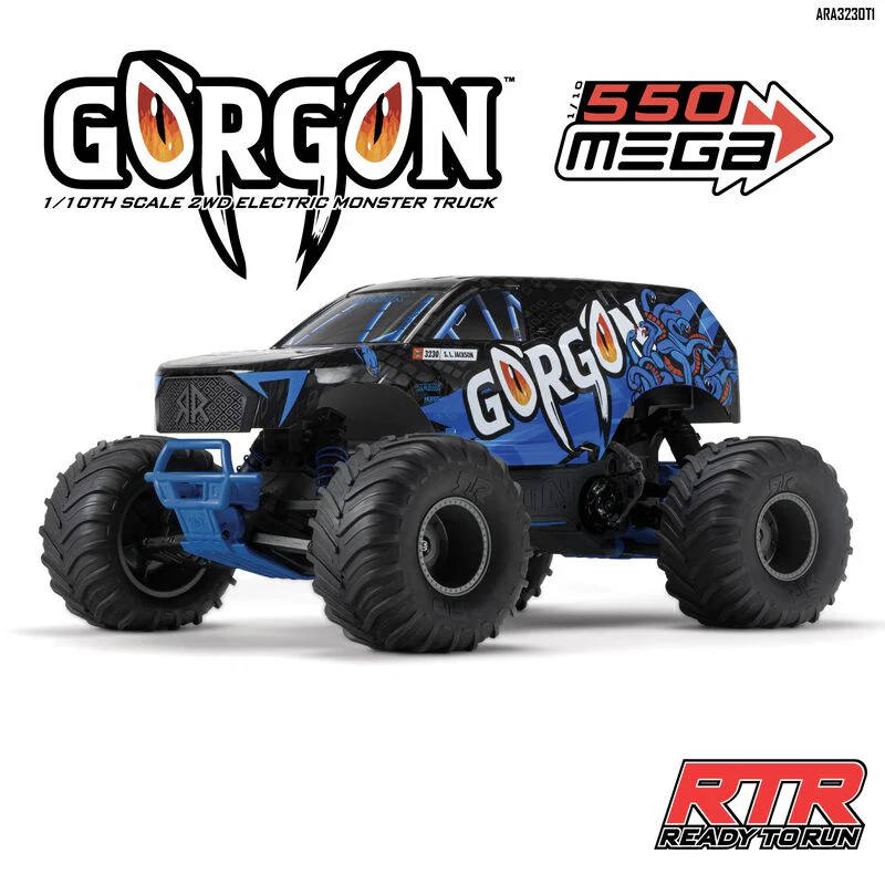 ARRMA 1/10 GORGON 4X2 MEGA 550 Brushed Monster Truck RTR