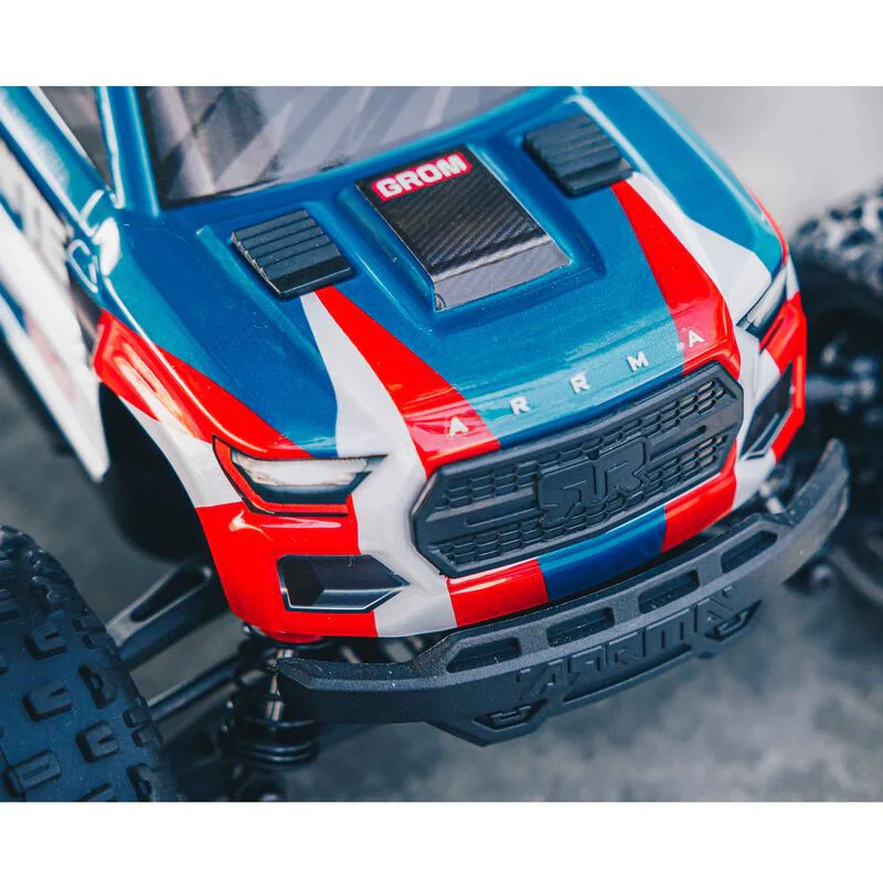 ARRMA 1/18 GRANITE GROM MEGA 380 Brushed 4X4 Monster Truck RTR with Battery & Charger, Blue