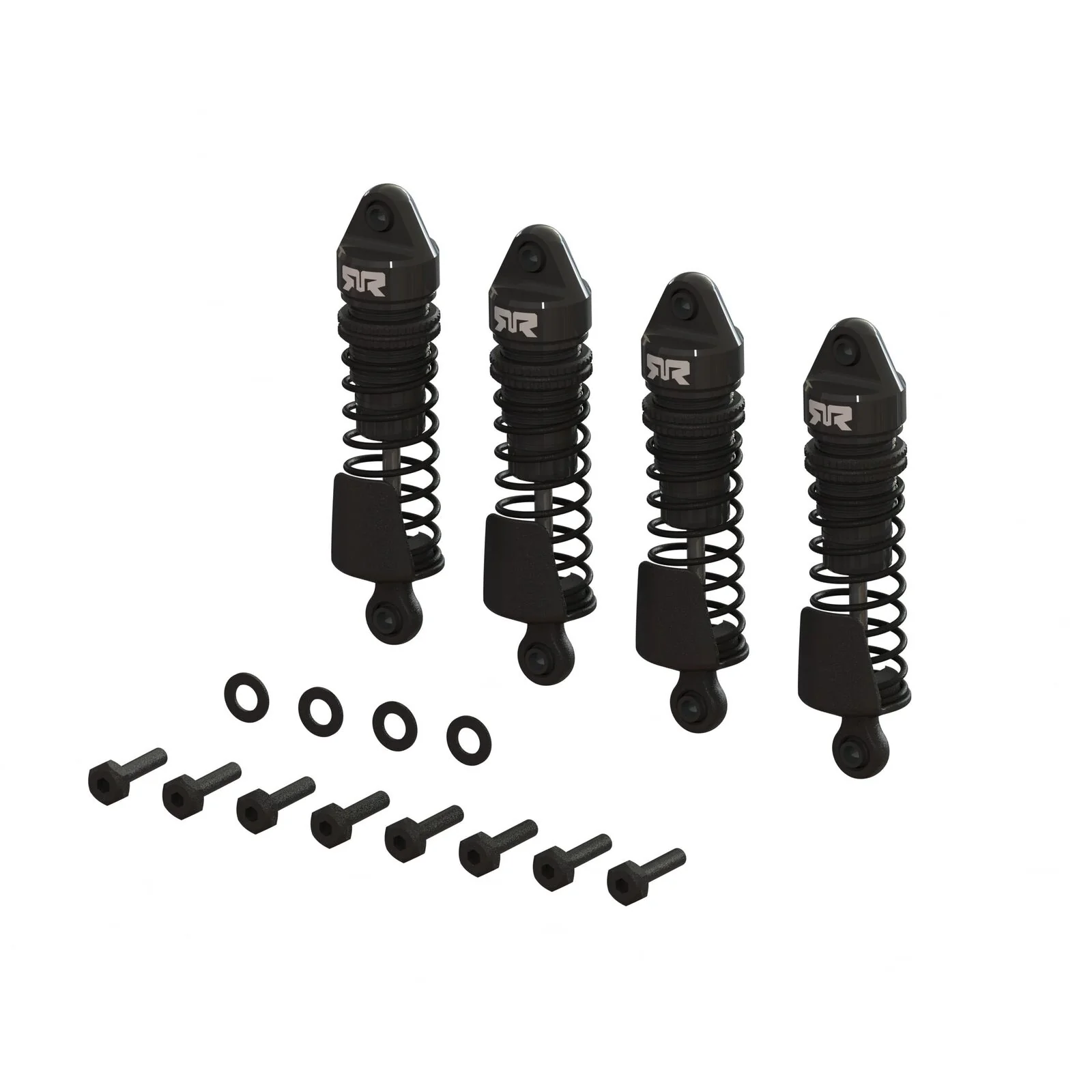 ARRMA Aluminum Shock Set, 58mm Length, 1000 cSt Oil (Black) (4pcs) - GROM