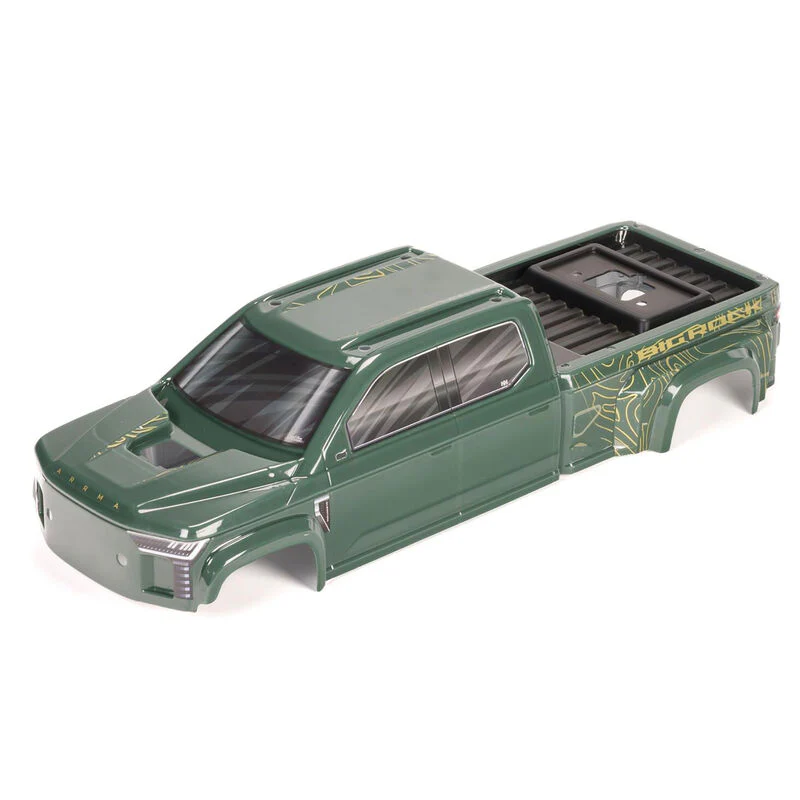ARRMA BIG ROCK 4X4 Crew Cab Clipless Painted Decaled Trimmed Body (Green)