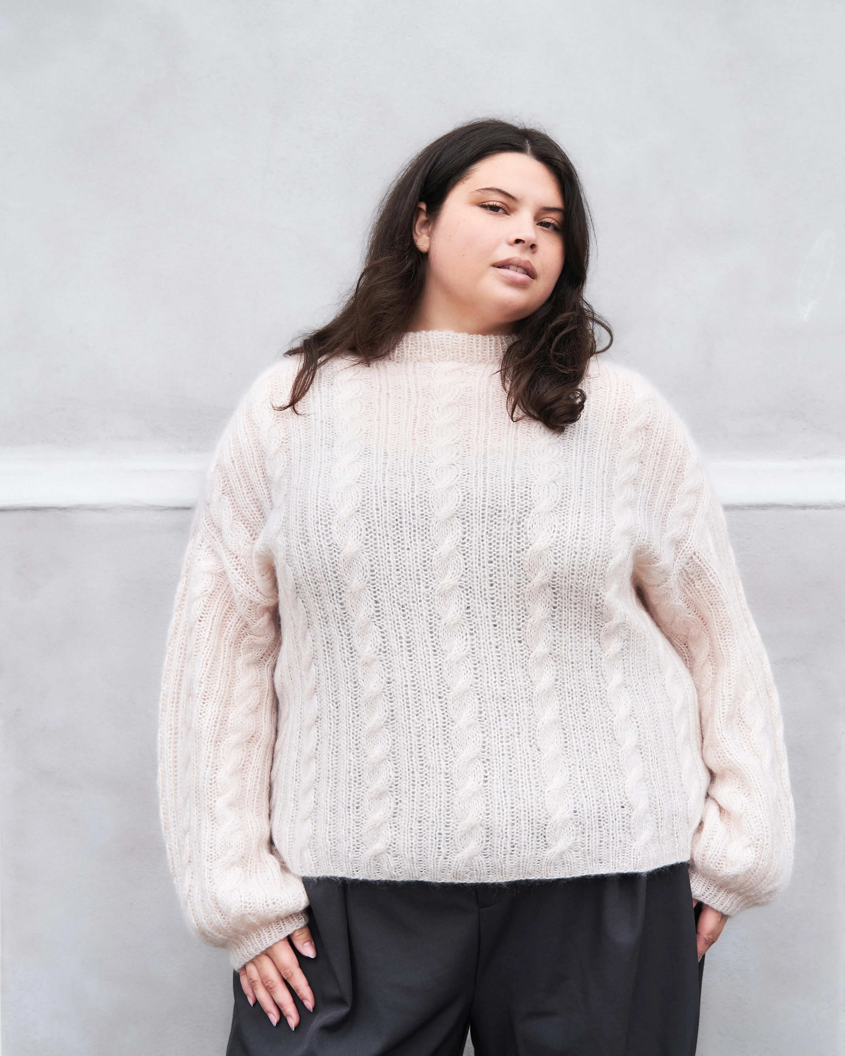 Ribbed Cable Sweater