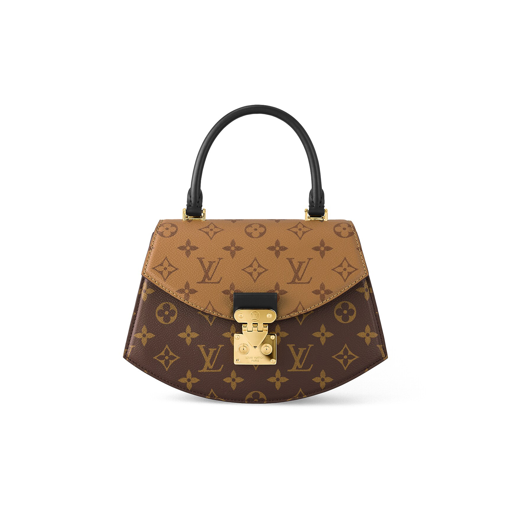 Louis Vuitton Leather Printed Irregular Portable Bag