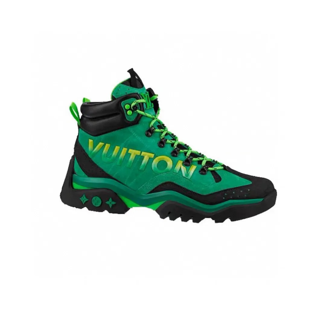 Louis Vuitton High Top Suede Sneakers Shoes #nigo5474