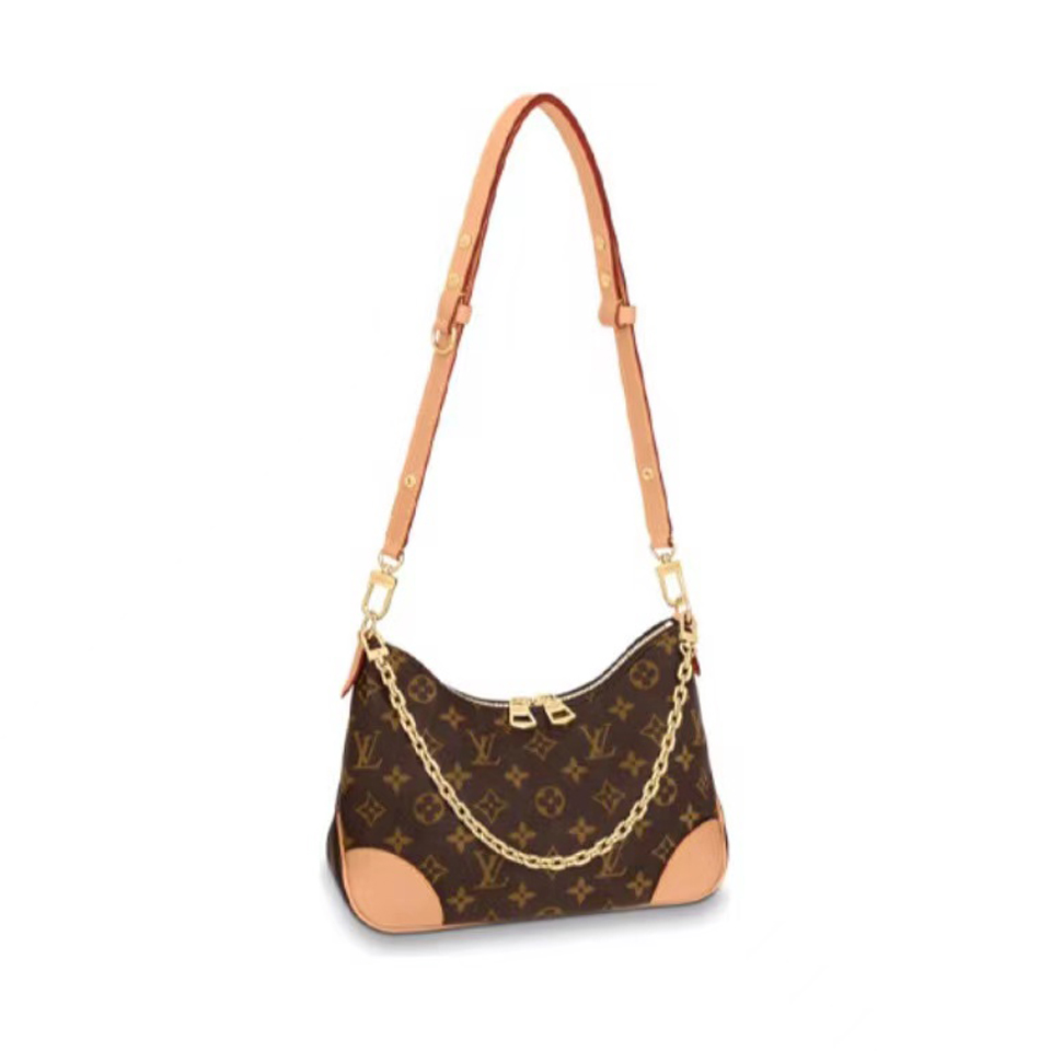 Louis Vuitton Chain Single-Shoulder Cross-Body Crescent Bags Shoulder Bag Boulogne M45831