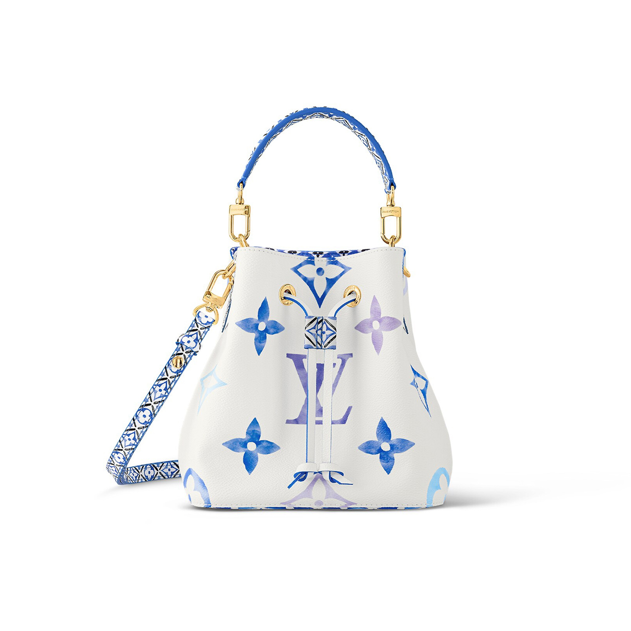 Louis Vuitton  Printed Chain Shrink Bucket Bag
