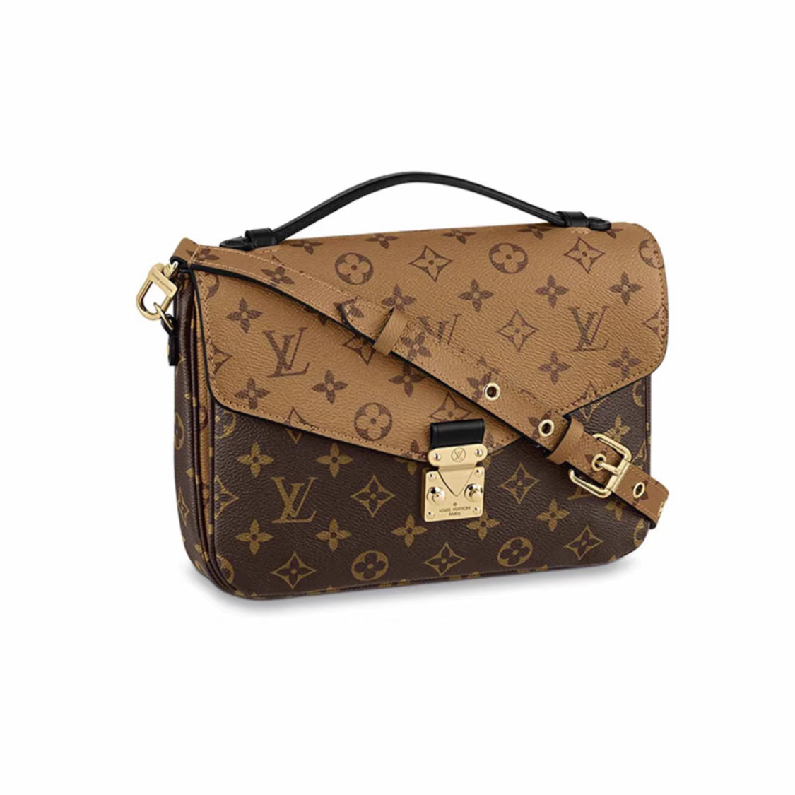 Louis Vuitton  Leather Printed Shoulder Bag