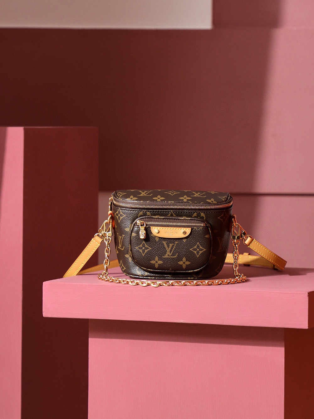 Louis Vuitton  Leather Printed Waist Bag