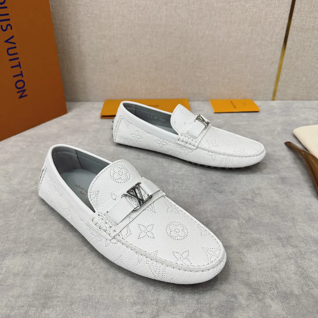 Louis Vuitton Leather Flat Bottomed Fashionable Leather Shoes #nigo21934