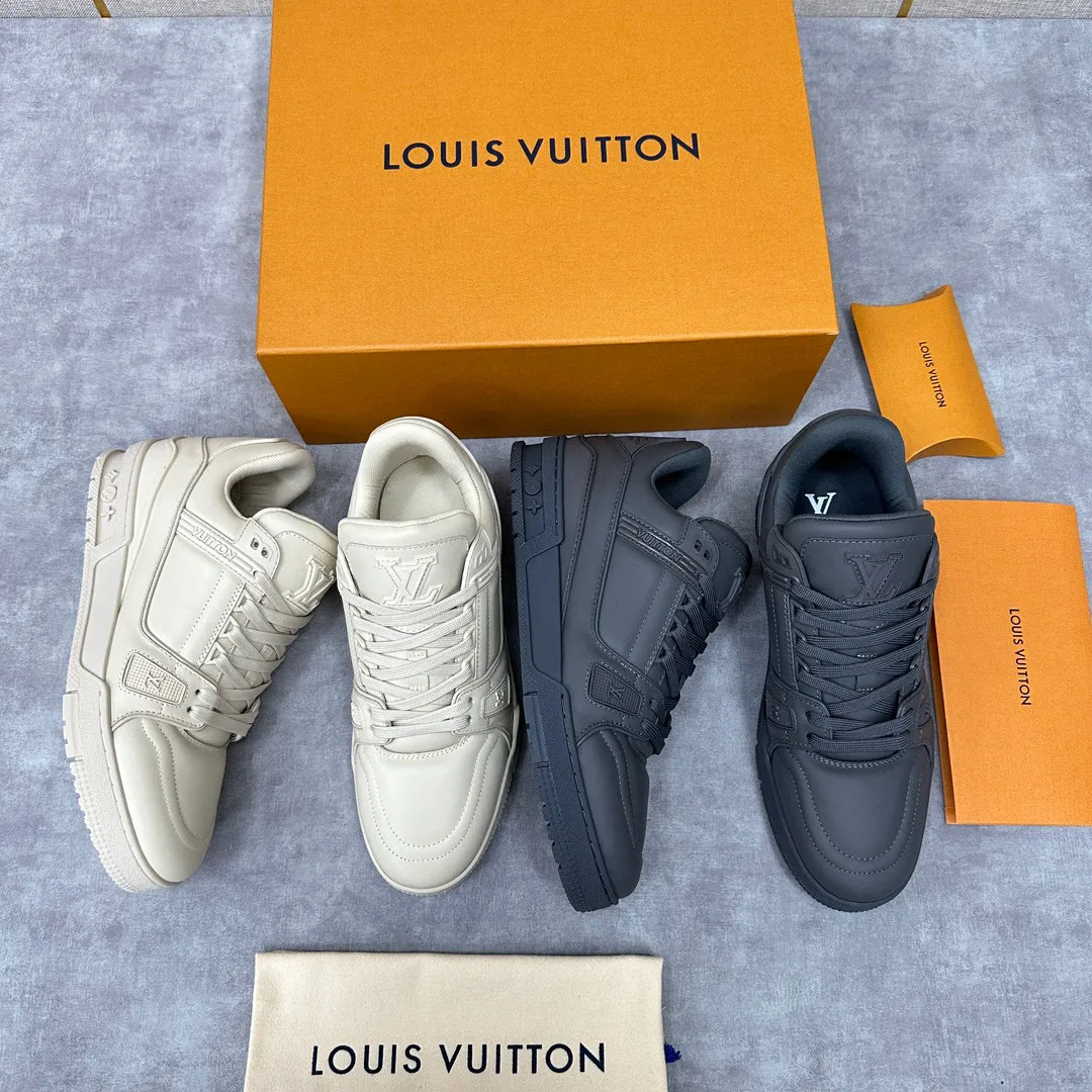 Louis Vuitton LV Trainer Sneaker Men's Low Top Lace Up Casual Shoes #nigo96632