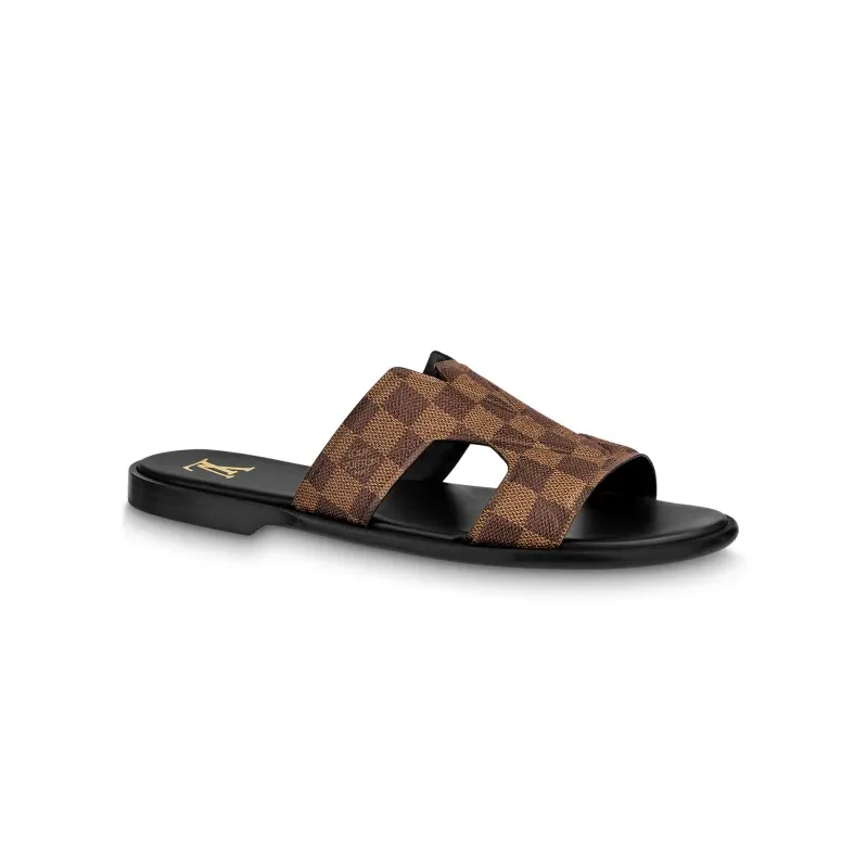 Louis Vuitton NIGO Letter Shaped Leather Casual Slippers Sandals Shoes #nigo94397